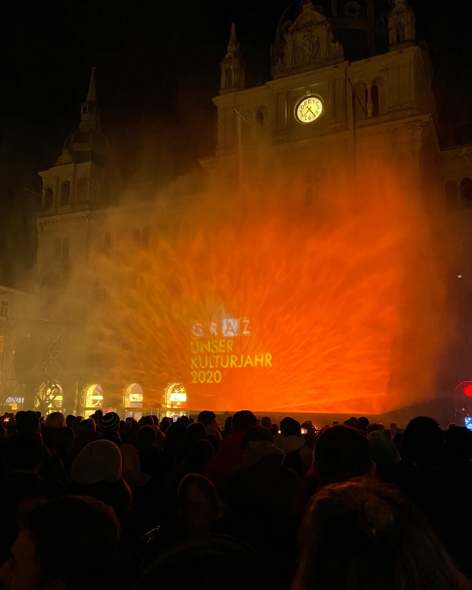 Graz Kulturjahr 2020, Silvesterlichtshow © Stadt Graz